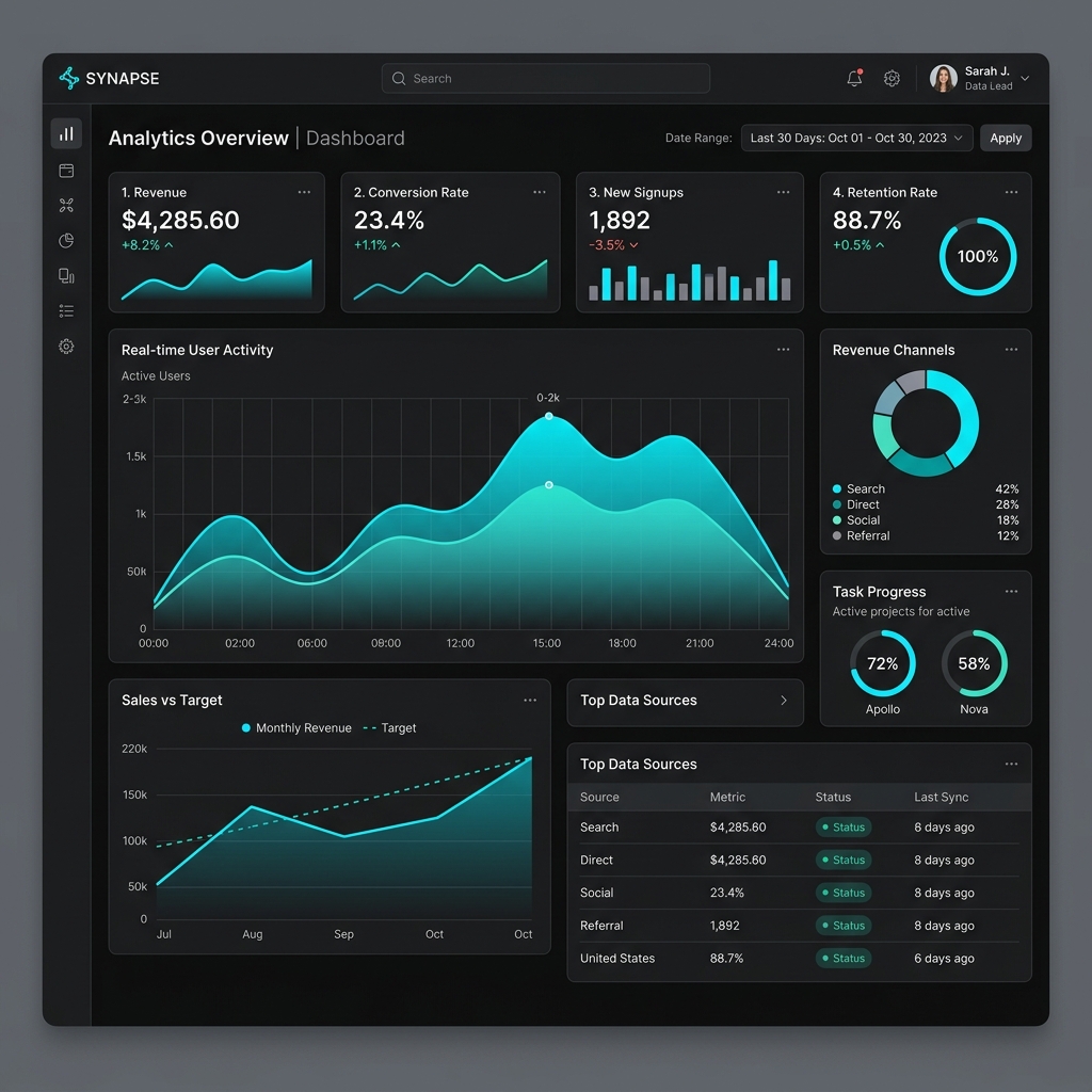 Ometra Data Analytics Dashboard